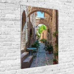 Vertikální Fotoobraz na skle Italské uličky osv-87545336