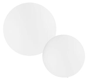 FAN I-GECO-SFERA-SOL30 Solární lampička Geco, bílá, LED solární stmívatelná, IP65, vč. dálkového ovladače, 30 x 30 cm - FANEUROPE