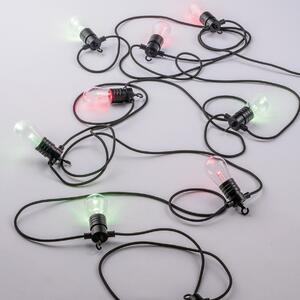 FAN I-PICNIC-INT Kabel se svítidly PICNIC, černý, polykarbonát/plast, 10 LED žárovek, RGB+CCT, stmívatelné, Wi‑Fi, IP65, délka 10 m - FANEUROPE