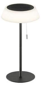 FAN LED-JIN-L-NER Solární stolní lampa Jin (černá), dobíjecí LED 1,2 W, stmívatelná 3000K, IP54, Ø 17 x 32 cm - FANEUROPE