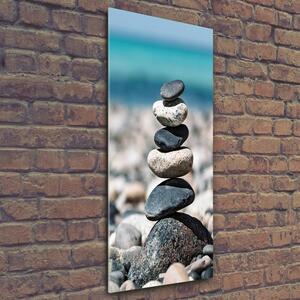 Vertikální Foto obraz skleněný svislý Kamenná pláž osv-88042029