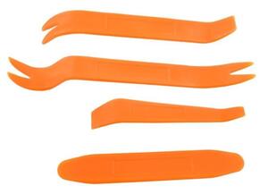 Xtrobb Sada 4 ks odstraňovačů čalounění, oranžová, plast, rozměry 19.2/1.8cm - 16/2cm - 12.3/1.7cm - 15/2cm
