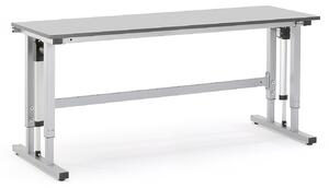 AJ Produkty Výškově nastavitelný pracovní stůl MOTION, elektrický, 300 kg, 2000x600 mm, šedá