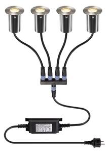 LA 1008841 TRAIL-LITE® 60 sada 4 svítidel do země, 3000 K, IP67, kulatá, nerezová ocel / hliník - BIG WHITE (SLV)