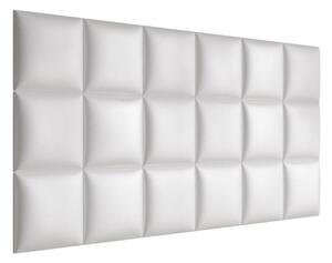 Čalouněný nástěnný panel 30x30 PAG - bílá eko kůže