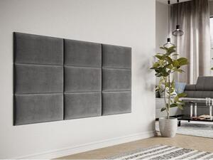 Čalouněný nástěnný panel 60x30 PAG - šedá