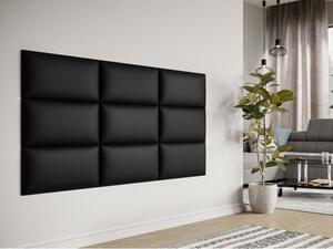Čalouněný nástěnný panel 60x30 PAG - černá eko kůže