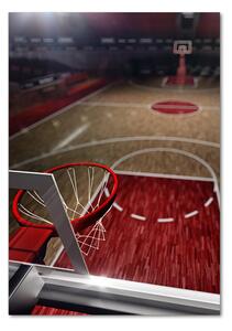Vertikální Fotoobraz na skle Hřiště basketbal osv-88994259