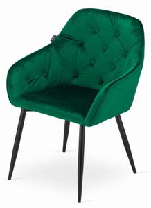 Sametová židle Vienna zelená