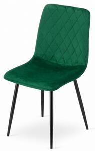Sametová židle OTTAWA zelená