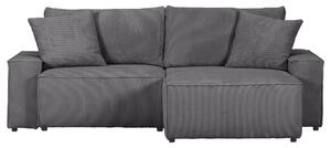 ROHOVÁ SEDAČKA, textil, tmavě šedá Ambia Home - Sedací soupravy
