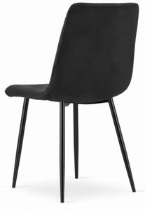 Sametová židle OTTAWA černá