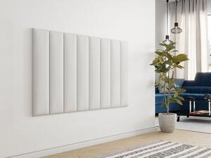 Čalouněný nástěnný panel 80x20 PAG - bílá ekokůže