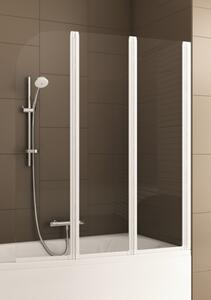 Bliss MODERN 3 White 120,5 - 121,5 x 140 cm Vanová zástěna třídílná 170-06953P