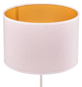 Stolní lampa Roller, bílá/zlatá, výška 50 cm
