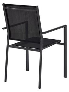 Zahradní židle BUDVA antracitová/černá