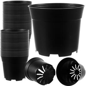Gardlov Výrobní hrnec 100 ks, černý plast, průměr 16 cm, objem 2 litry