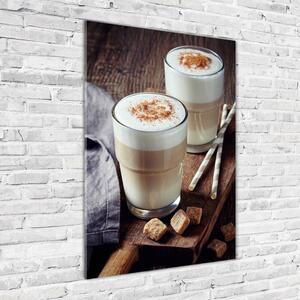 Vertikální Foto obraz sklo tvrzené Káva latte osv-89910354