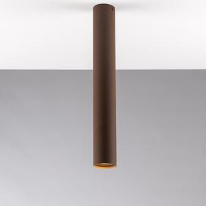 FAN I-FLUKE-PL40 BRO Stropní svítidlo Fluke, kruhové, corten, 1 x GU10, 5,5 x 5,5 x 40 cm - FANEUROPE