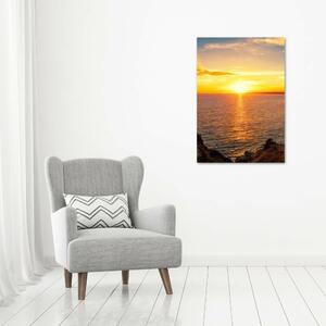 Vertikální Foto obraz na plátně Západ slunce moře ocv-90070654
