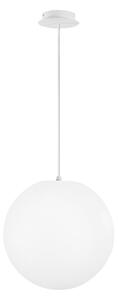 FAN I-GECO-SFERA-S40 Závěsné venkovní svítidlo Geco, bílá, 1 x E27, IP65, výška 150cm - FANEUROPE