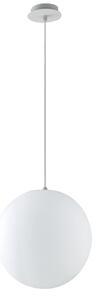 FAN I-GECO-SFERA-S30 Závěsné venkovní svítidlo Geco, bílá, 1 x E27, IP65, výška 150 cm - FANEUROPE