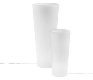 FAN I-GECO-VASO-E-R-XL Světelná váza Geco, bílá, 1 x E27, IP65, výška 90 cm, průměr 38 cm, kabel 250 cm - FANEUROPE
