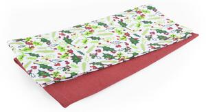 Vánoční utěrka FESTIVE FEAST 45x65 cm cesmína/červená (cena za 2 kusy) 100% bavlna
