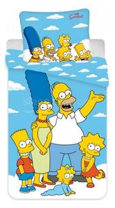 Bavlněné povlečení Simpsonovi 140x200 + 70x90 cm