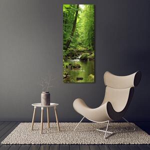 Vertikální Foto obraz canvas Řeka v lese ocv-90680304
