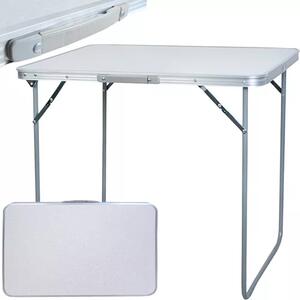 Trizand Skládací turistický stůl z hliníku, nosnost 20 kg, rozměry 80 x 60 x 70 cm