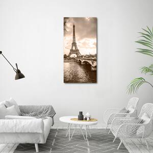 Vertikální Fotoobraz na skle Eiffelová věž Paříž osv-90710441