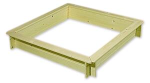 Dřevěné pískoviště s lavičkami a krytem Biedrax 115 x 115 x 20 cm Barva: Přírodní