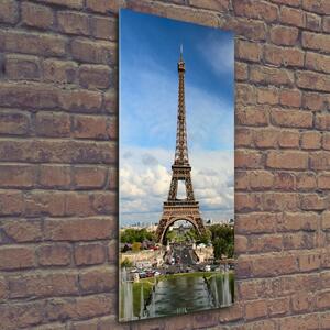 Vertikální Fotoobraz na skle Eiffelová věž Paříž osv-91213545