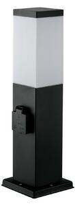 FAN I-STATION-SC2 Sloupkové svítidlo STATION antracit, 2xSCHUKO 15 A, 2500 W, 30x12x12 cm - FANEUROPE