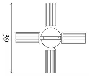 Searchlight 29984SB Stropní svítidlo IMPERIAL zlaté IP44