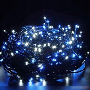 Flamenco Mystique Dekorativní Vánoční Osvětlení LED 500, Modrá a Blikající Bílá, Délka 35,5 Metru