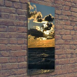 Vertikální Fotoobraz na skle Západ slunce moře osv-91456037