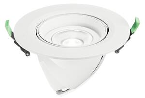FAN INC-DELTA-38 Zápustné svítidlo LED Delta, hliník, bílá/stříbrná, COB, 38 W, 4300 lm, CCT, 19,5 x 19,5 x 23 cm - FANEUROPE