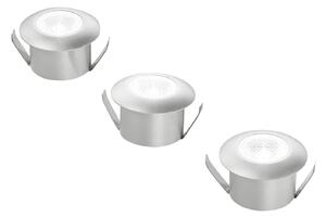 FAN INC-ASSO-R3 Podhledové zápustné svítidlo Asso, zlaté, hliník, 3 x 1 W, 300 lm, 4000 K, 3,2 x 3,2 x 2,2 cm - FANEUROPE