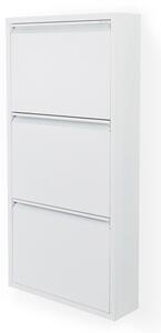 Bílý kovový výklopný botník 50x103x15 cm Billy – Spinder Design