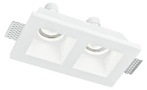 FAN INC-GHOST-Q2 Zápustné svítidlo Ghost, bílá, 2 x GU10, 21,4 x 11,8 x 5,5 cm - FANEUROPE