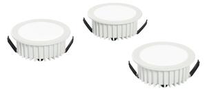 FAN INC-FUSION-3X5W BCO Zápustné svítidlo LED Fusion, bílá, hliník, 3 x 5 W, 1200 lm, 4000 K, 7 x 7 x 3,2 cm - FANEUROPE