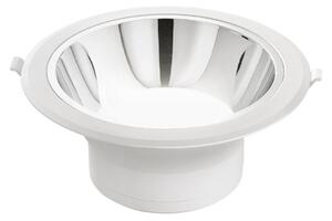 FAN INC-MACK-25 Zápustné svítidlo LED Mack, bílé/chrom, polykarbonát, 25 W, 3050 lm, 4000 K, 23 x 23 x 10,2 cm - FANEUROPE