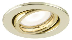FAN INC-MATRIX-LEDM3 ORO Sada 3 x zápustných svítidel LED Matrix, zlaté, 3 x GU10, 6 W, 3 x 413 lm, 3000 K, 10 x 10,5 cm - FANEUROPE