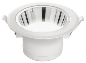 FAN INC-MACK-15C Zápustné svítidlo LED Mack, bílé/chrom, polykarbonát, 15 W, 1650 lm, 3000 K, 15 x 15 x 8,1 cm - FANEUROPE