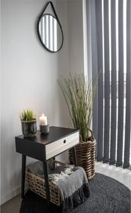 House Nordic Noční stolek PARMA, 1 zásuvka, dřevo černé 3704940051