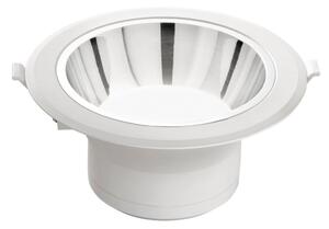 FAN INC-MACK-20C Zápustné svítidlo LED Mack, bílé/chrom, polykarbonát, 20 W, 2500 lm, 3000 K, 19 x 19 x 9,1 cm - FANEUROPE