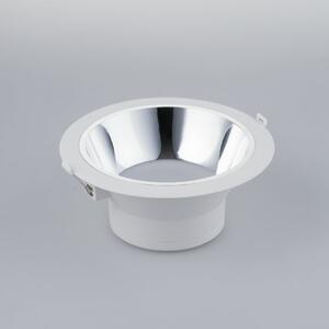 FAN INC-MACK-25C Zápustné svítidlo LED Mack, bílé/chrom, polykarbonát, 25 W, 3050 lm, 3000 K, 23 x 23 x 10,2 cm - FANEUROPE