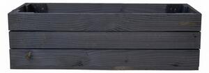 Dřevěný truhlík antracit 30 cm